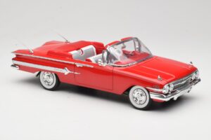 Chevrolet Impala Kabriolet Czerwony Welly 1:18 9864W Metal — zdjęcie 6 z 8