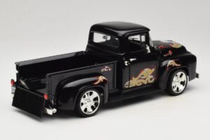Chevrolet Old School Cody Project Truck & Chopper Set Joyride 1:18 33911 Metal — zdjęcie 3 z 8