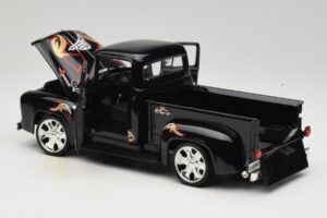 Chevrolet Old School Cody Project Truck & Chopper Set Joyride 1:18 33911 Metal — zdjęcie 5 z 8