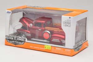 Chevrolet Pickup Bigtime Kustoms Czerwony Jada 1:24 96802 Metal — zdjęcie 3 z 3