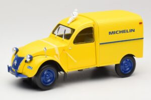 Citroen 2CV Fourgonnette Michelin Bibendum Norev 1:18 181502 Metal