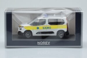 Citroen Berlingo Ambulance SAMU Biały Żółty Norev 1:43 155769 Metal — zdjęcie 4 z 4