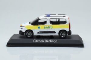Citroen Berlingo Ambulance SAMU Biały Żółty Norev 1:43 155769 Metal