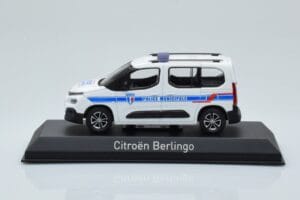 Citroen Berlingo Police Municipale v1 Biały Niebieski Norev 1:43 155767 Metal