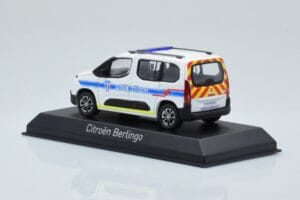 Citroen Berlingo Police Municipale v2 Biały Niebieski Norev 1:43 155768 Metal — zdjęcie 3 z 4