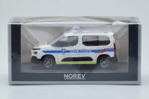 Citroen Berlingo Police Municipale v2 Biały Niebieski Norev 1:43 155768 Metal — zdjęcie 4 z 4