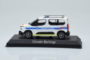 Citroen Berlingo Police Municipale v2 Biały Niebieski Norev 1:43 155768 Metal