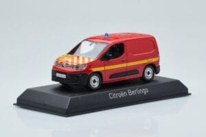 Citroen Berlingo Van Sapeurs Pompiers Czerwony Norev 1:43 155772 Metal — zdjęcie 2 z 4