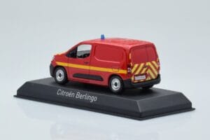 Citroen Berlingo Van Sapeurs Pompiers Czerwony Norev 1:43 155772 Metal — zdjęcie 3 z 4