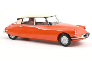 Citroen ID19 Pomarańczowy & Kremowy Norev 1:12 121580 Metal