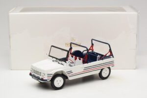 Citroen Mehari Niebieski Biały Czerwony Norev 1:18 181805 Metal — zdjęcie 7 z 7