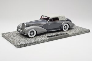 Delage D8 120 Kabriolet Szary & Ciemnoszary Minichamps 1:18 107115134 Metal