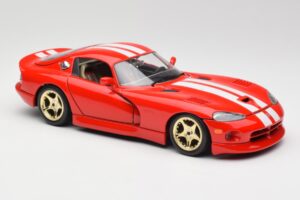 Dodge Viper GTS Czerwony Bburago 1:18 3075 Metal — zdjęcie 6 z 8