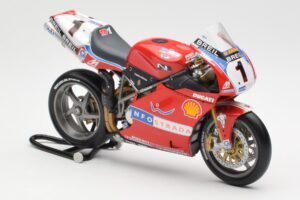 Ducati 998R WSB #1 T. Bayliss Ducati Infostrada 2002 Minichamps 1:12 122021201 Metal — zdjęcie 4 z 6