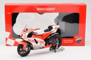 Ducati Desmosedici GP11 #8 H. Barbera Ducati MotoGP Team MotoGP 2011 Minichamps 1:12 123110008 Metal — zdjęcie 6 z 6