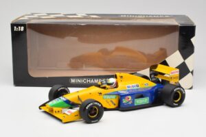 Benetton B191 #19 M. Schumacher F1 1991 Minichamps 1:18 100910119 Metal — zdjęcie 6 z 6