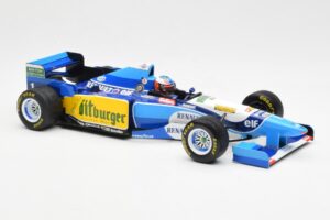 Benetton B195 Renault #1 M. Schumacher Winner Japanese GP 1995 Minichamps 1:18 510953401 Metal — zdjęcie 4 z 6