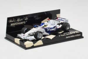 BMW Sauber F1.06 #10 N. Heidfeld Hungarian GP 3rd Place 2006 Minichamps 1:43 400060116 Metal — zdjęcie 2 z 5