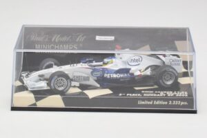 BMW Sauber F1.06 #10 N. Heidfeld Hungarian GP 3rd Place 2006 Minichamps 1:43 400060116 Metal — zdjęcie 5 z 5