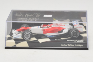 Toyota T. Glock Panasonic Toyota Racing Showcar F1 2008 Minichamps 1:43 400080082 Metal — zdjęcie 5 z 5