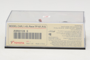 Toyota TF107 #11 R. Schumacher Panasonic Toyota Racing F1 2007 Minichamps 1:43 AM601286 Metal — zdjęcie 5 z 5