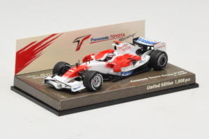 Toyota TF108 Panasonic #12 J. Trulli F1 2008 Minichamps 1:43 AM611513 Metal — zdjęcie 2 z 5