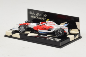 Toyota TF108 #11 T. Glock Panasonic Toyota Racing F1 2008 Minichamps 1:43 400080012 Metal — zdjęcie 3 z 5