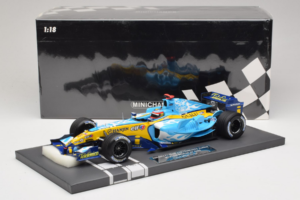 Renault R25 #5 F. Alonso 2nd Place Belgian GP 2005 Minichamps 1:18 117051605 Metal — zdjęcie 7 z 7