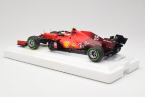 Scuderia Ferrari SF21 #55 C. Sainz Emilia Romagna GP 2021 BBR 1:18 BBR211855 Metal — zdjęcie 5 z 7