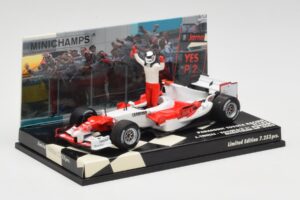 Toyota TF105 #16 J. Trulli Malaysia GP Podium 2005 Minichamps 1:43 400050116 Metal — zdjęcie 2 z 4