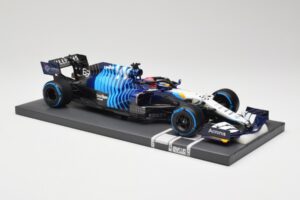Williams FW43B Mercedes #63 G. Russell Belgian GP 2021 Minichamps 1:18 117211363 Żywica — zdjęcie 4 z 7