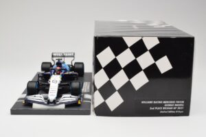 Williams FW43B Mercedes #63 G. Russell Belgian GP 2021 Minichamps 1:18 117211363 Żywica — zdjęcie 6 z 7