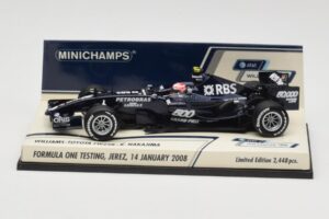 Williams Toyota FW29B K. Nakajima Jerez Test 14 January 2008 Minichamps 1:43 400080108 Metal