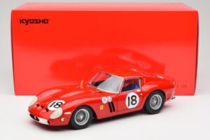Ferrari 250 GTO #18 P. Rodriguez Daytona Continental 3 Hours Winner 1963 Kyosho 1:18 08438F Metal — zdjęcie 8 z 8