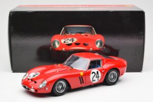 Ferrari 250 GTO #24 J. Blaton / G. Langlois 2nd 24 Hours of Le Mans 1963 Kyosho 1:18 08432C Metal — zdjęcie 8 z 8