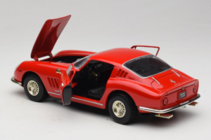 Ferrari 275 GTB/4 Czerwony z Palmą na Masce ERTL 1:18 7483-P1 Metal — zdjęcie 5 z 8