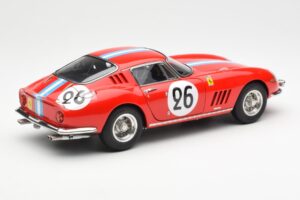 Ferrari 275 GTB Competizione #26 G. Biscaldi / A. de Bourbon Team Hugus 24 Hours of Le Mans 1966 CMC 1:18 M-199 Metal — zdjęcie 2 z 6