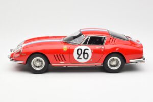 Ferrari 275 GTB Competizione #26 G. Biscaldi / A. de Bourbon Team Hugus 24 Hours of Le Mans 1966 CMC 1:18 M-199 Metal — zdjęcie 3 z 6