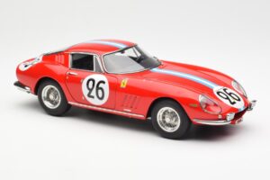 Ferrari 275 GTB Competizione #26 G. Biscaldi / A. de Bourbon Team Hugus 24 Hours of Le Mans 1966 CMC 1:18 M-199 Metal — zdjęcie 4 z 6
