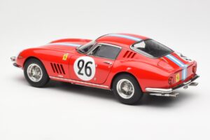 Ferrari 275 GTB Competizione #26 G. Biscaldi / A. de Bourbon Team Hugus 24 Hours of Le Mans 1966 CMC 1:18 M-199 Metal — zdjęcie 5 z 6
