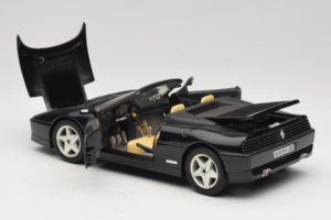 Ferrari 348 Spider Czarny Z Srebrnymi Kołami Mira 1:18 6918 Metal — zdjęcie 5 z 8