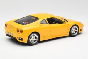Ferrari 360 Modena Żółty Bburago 1:18 3368 Metal — zdjęcie 3 z 8