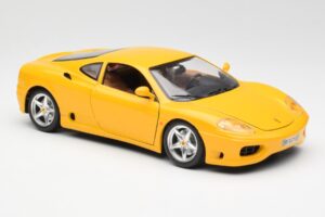 Ferrari 360 Modena Żółty Bburago 1:18 3368 Metal — zdjęcie 6 z 8
