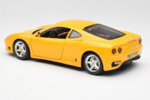 Ferrari 360 Modena Żółty Bburago 1:18 3368 Metal — zdjęcie 7 z 8