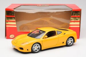 Ferrari 360 Modena Żółty Bburago 1:18 3368 Metal — zdjęcie 8 z 8