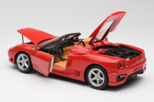 Ferrari 360 Spider Czerwony Hot Wheels 1:18 FER129 Metal — zdjęcie 5 z 8