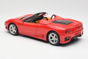 Ferrari 360 Spider Czerwony Hot Wheels 1:18 FER129 Metal — zdjęcie 7 z 8