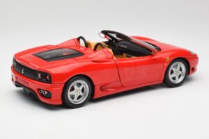 Ferrari 360 Spider Czerwony Hot Wheels 1:18 57310 Metal — zdjęcie 3 z 8
