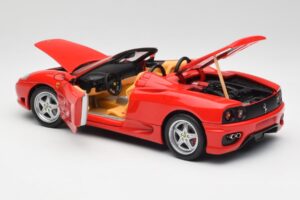 Ferrari 360 Spider Czerwony Hot Wheels 1:18 57310 Metal — zdjęcie 5 z 8