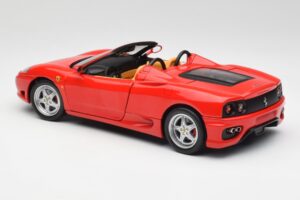 Ferrari 360 Spider Czerwony Hot Wheels 1:18 57310 Metal — zdjęcie 7 z 8
